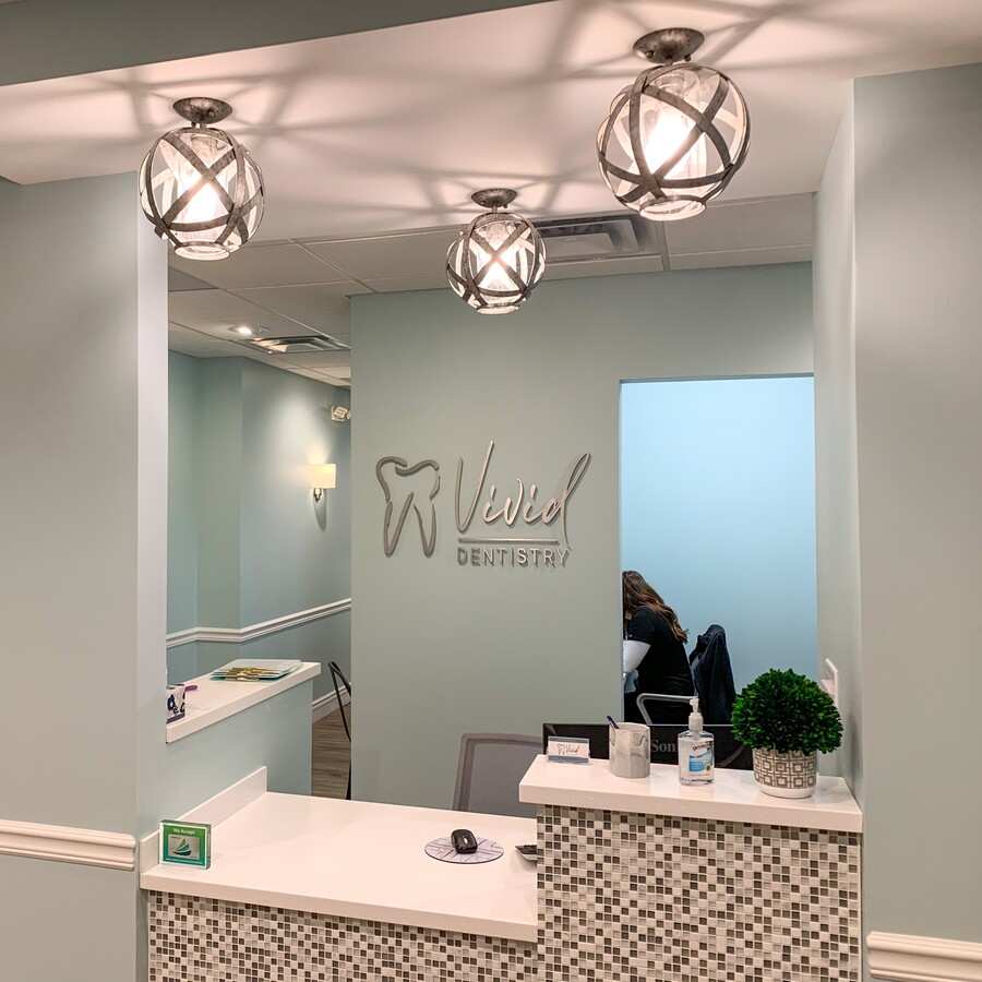 Reception area at Vivid Dentistry